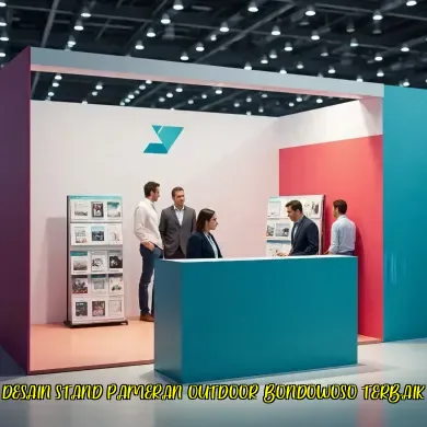 desain stand pameran outdoor bondowoso terbaik